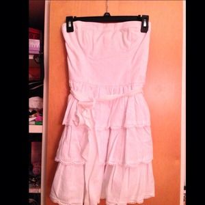Abercrombie White Strapless Dress NWT