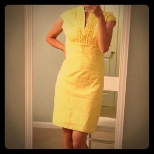 Very feminine yellow dress