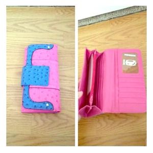 Pink/blue wallet
