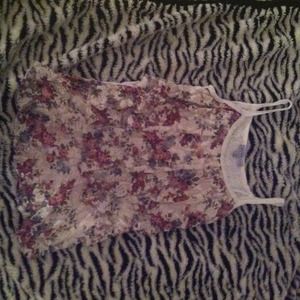 Floral Ruffle Tank