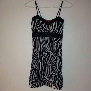 Zebra print dress