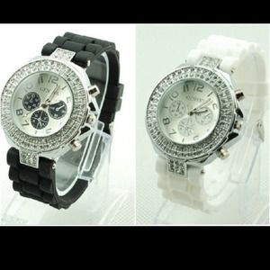 Black & White Crystal Women's Bracelet watch