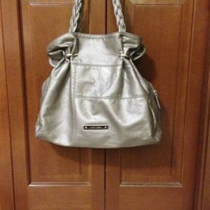 Silver Nine West purse.
