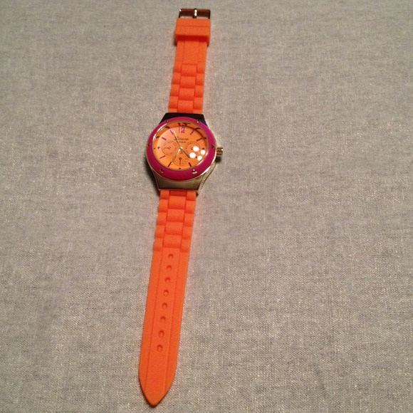 SOLD IN BUNDLE Orange and Hot Pink watch