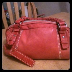 Small orange Fossil handbag