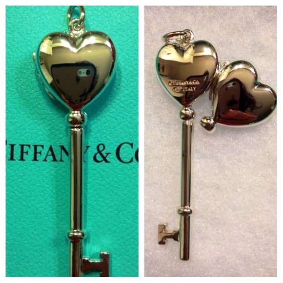 Tiffany heart lock key pendant, made in Italy - Picture 4 of 4