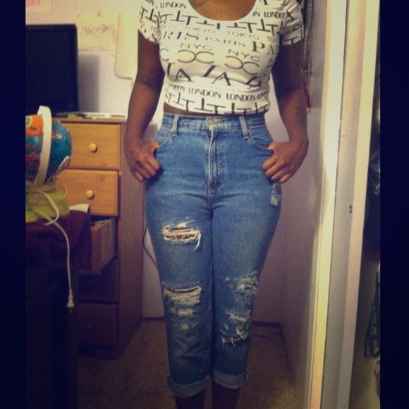 I love my High waisted denim capris to small tho !