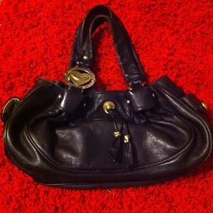 Juicy couture black leather purse