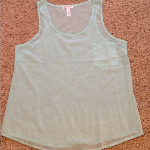 🚫Sold🚫Mint sheer tank