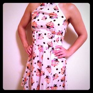 Free People mon cherie convertible halter dress