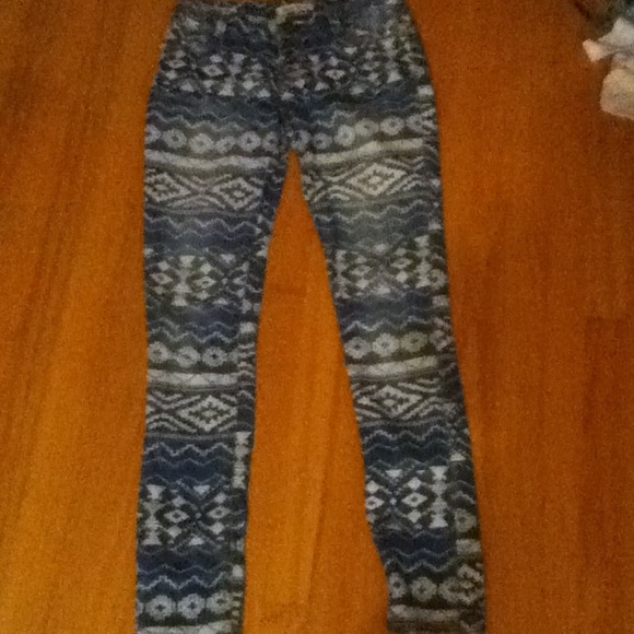 Vintage Aztec print jeans