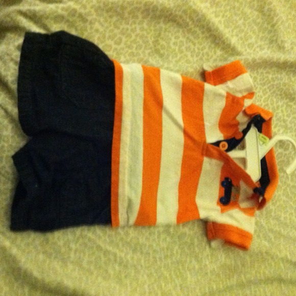 Striped shirt with matching shorts 🔴SOLD🔴