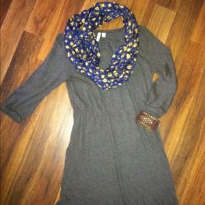 Old Navy sz lg cotton brown dress