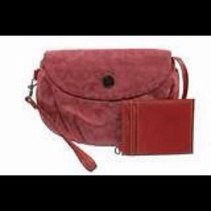 SALE! Giani Bernini Sign Pink Signature Wristlet