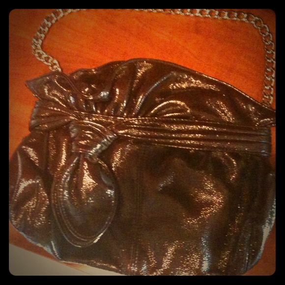 Cute shiny brown bag