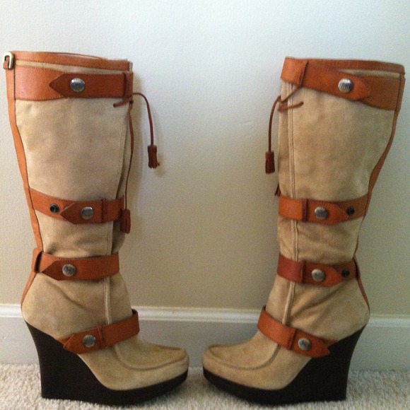 L.A.M.B. Suede Boots - Picture 3 of 4