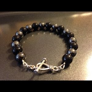 Hematite/Onyx Bracelet