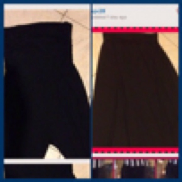 Black long maxi skirt/ black pant romper