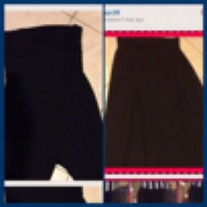 Black long maxi skirt/ black pant romper