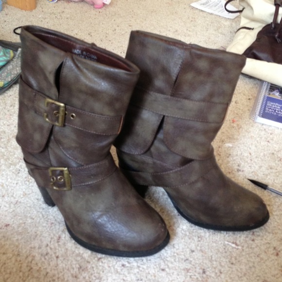 Grey booties