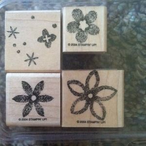 Stampin Up "Burst into bloom" set of 4 stamps