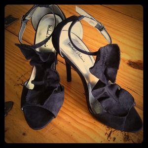 Sexy Black suede high heels