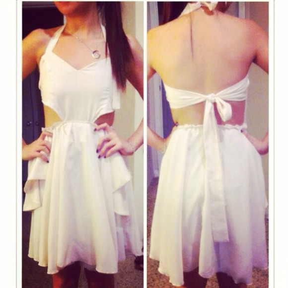 Romwe backless dress