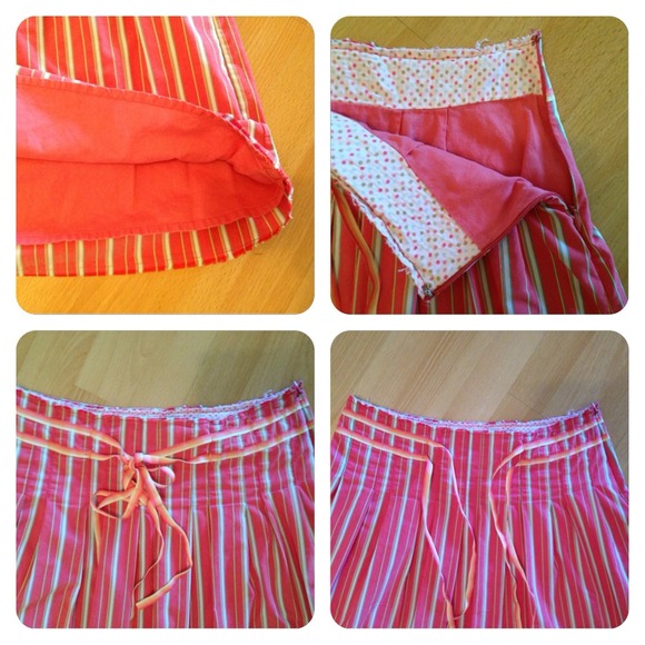 🚫Sold🚫Old Navy a-line skirt sz 4. Red stripes. - Picture 3 of 4