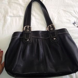 Large Leather Coach Bag