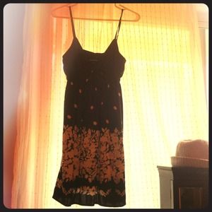 Black with silver dress. 95% silk