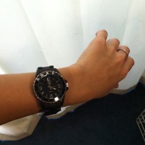 Black roxy watch