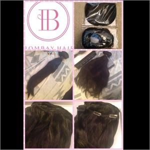 🎄🎁"Bombay" Human Remy Hair Extensions Dark Brown