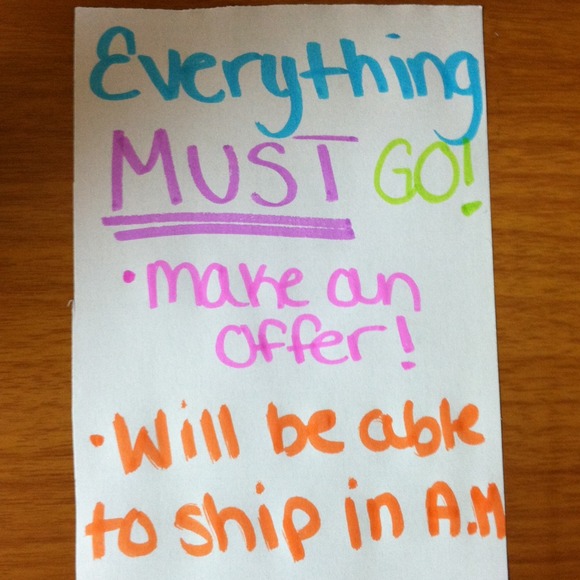 Last chance!!!!! Name our price!!!