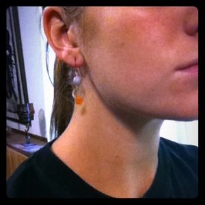 Anthropologie beaded dangle earrings