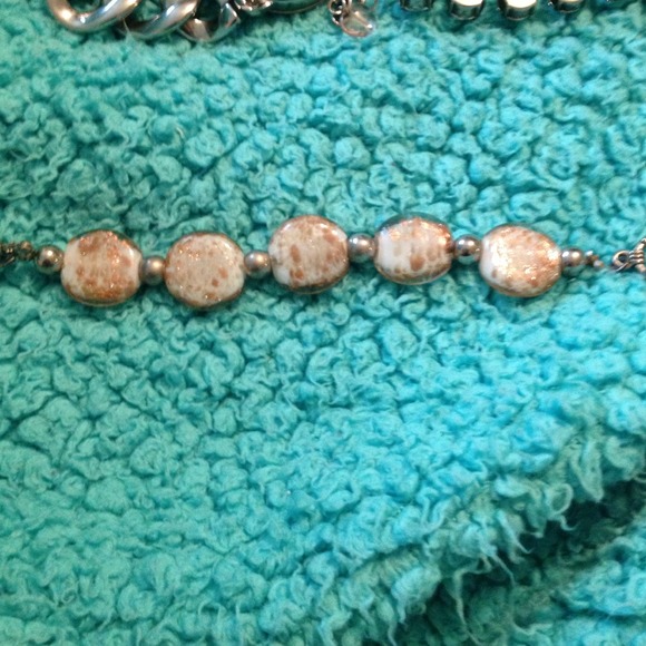 Bronze and silver stone bracelet - Picture 2 of 3