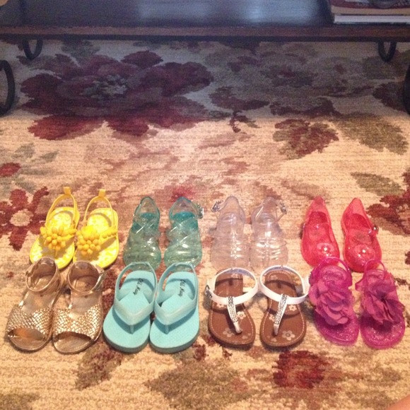 Lot of toddler girls shoes