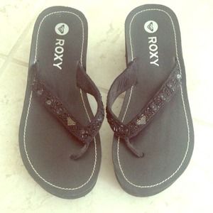 🌟Reduced🌟Black Roxy Sandles