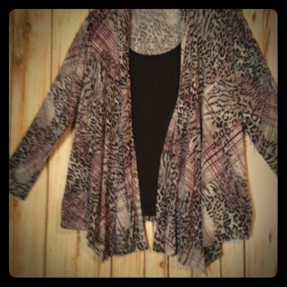 Shirt with built on cardigan 18/20
