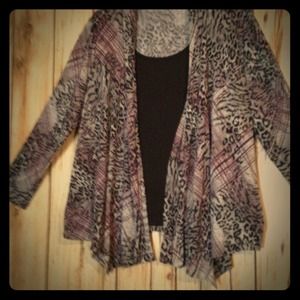 Shirt with built on cardigan 18/20