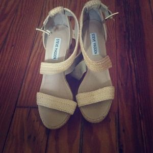 Tan Steve Madden wedges