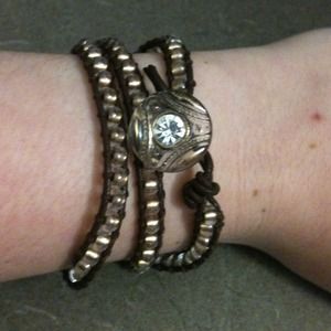 Beautiful handmade Swarovski crystal wrap bracelet