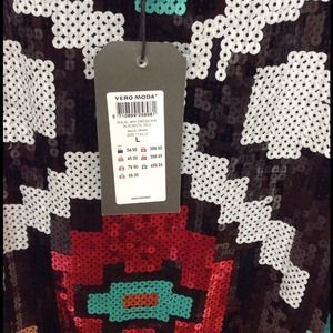 NWT Asos Aztec Sequence Dress
