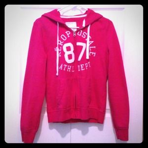 Pink zip up hoodie!