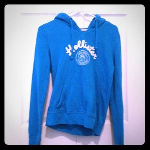 Bright blue hollister hoodie!!!