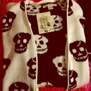 Very warm skull cardigan new