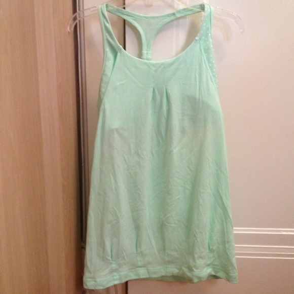 Lululemon Practice Freely Tank - mint/dot 4