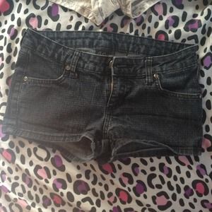 Black jean shorts size 1