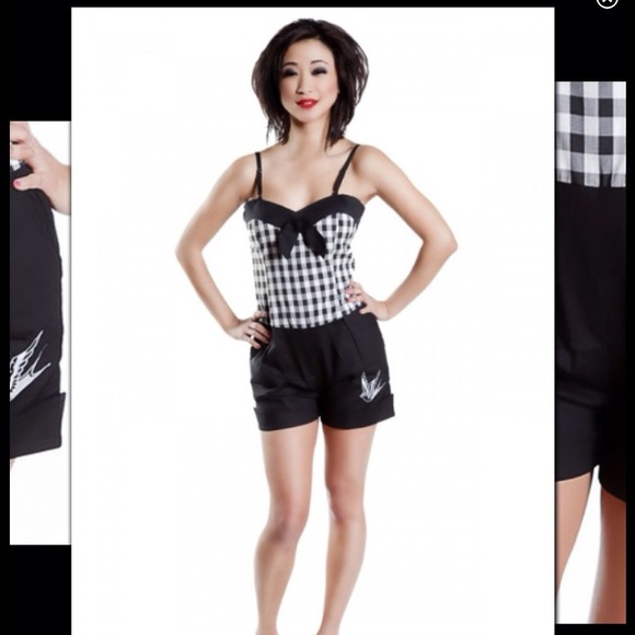 Sourpuss sparrow pin up romper reserved 🍭