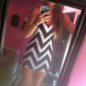 Black and white dress