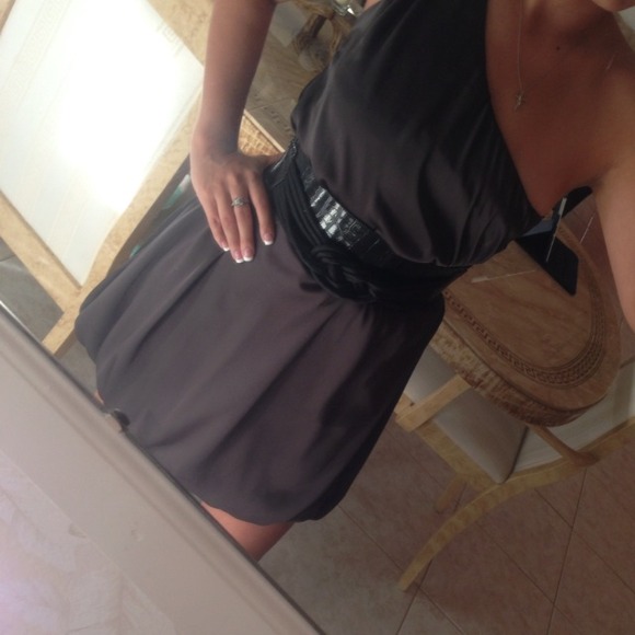 gray dress from papayas clothing